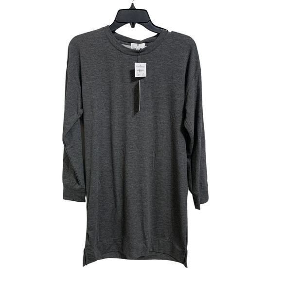 Socialite women's Grey drop shoulder sweater mini dress size XS NEW - Picture 1 of 5